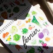 Calendrier mensuel fruits et légumes de saison